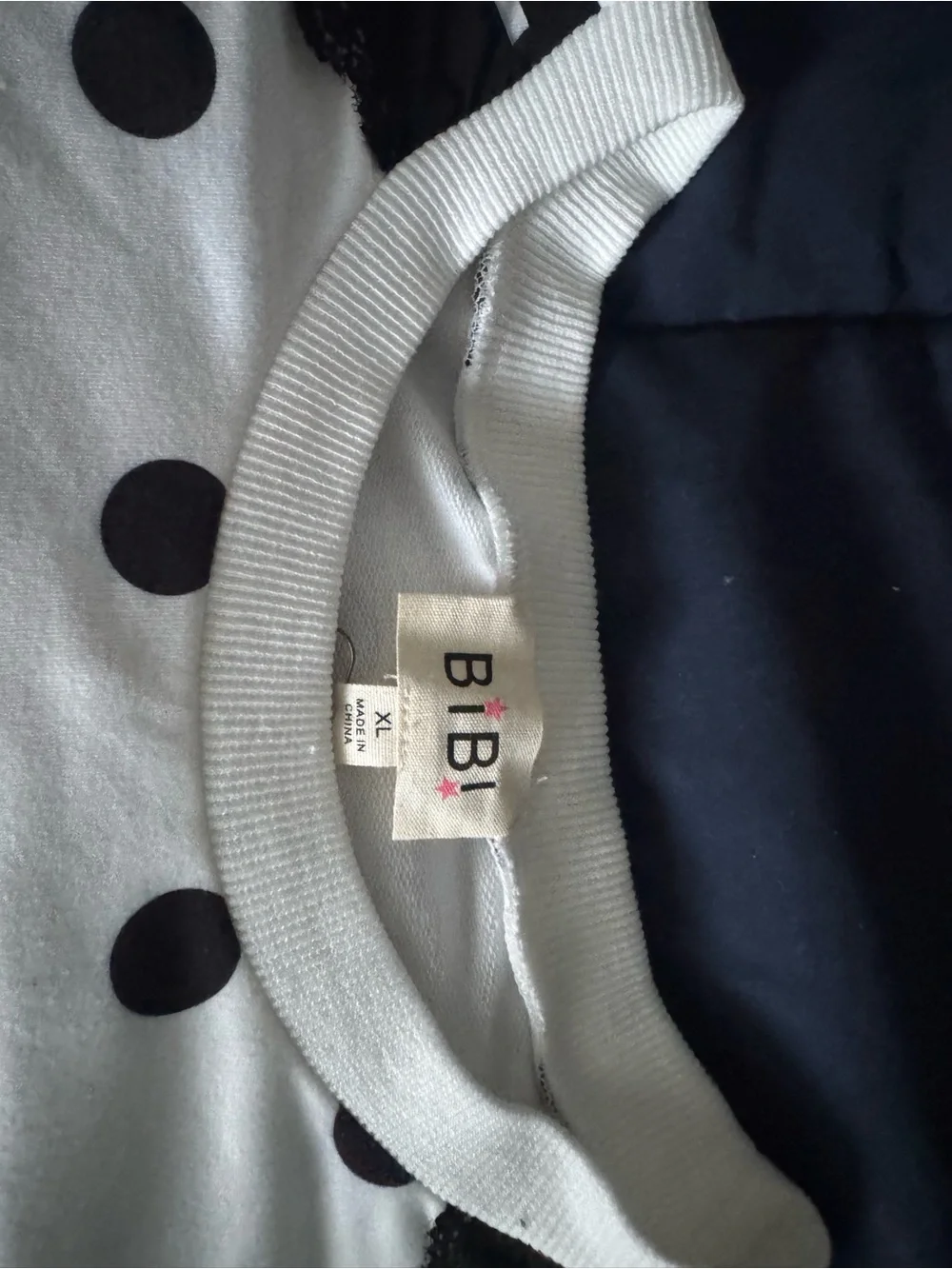 BiBi White & Black Polka Dot Women’s Short Pajama Set